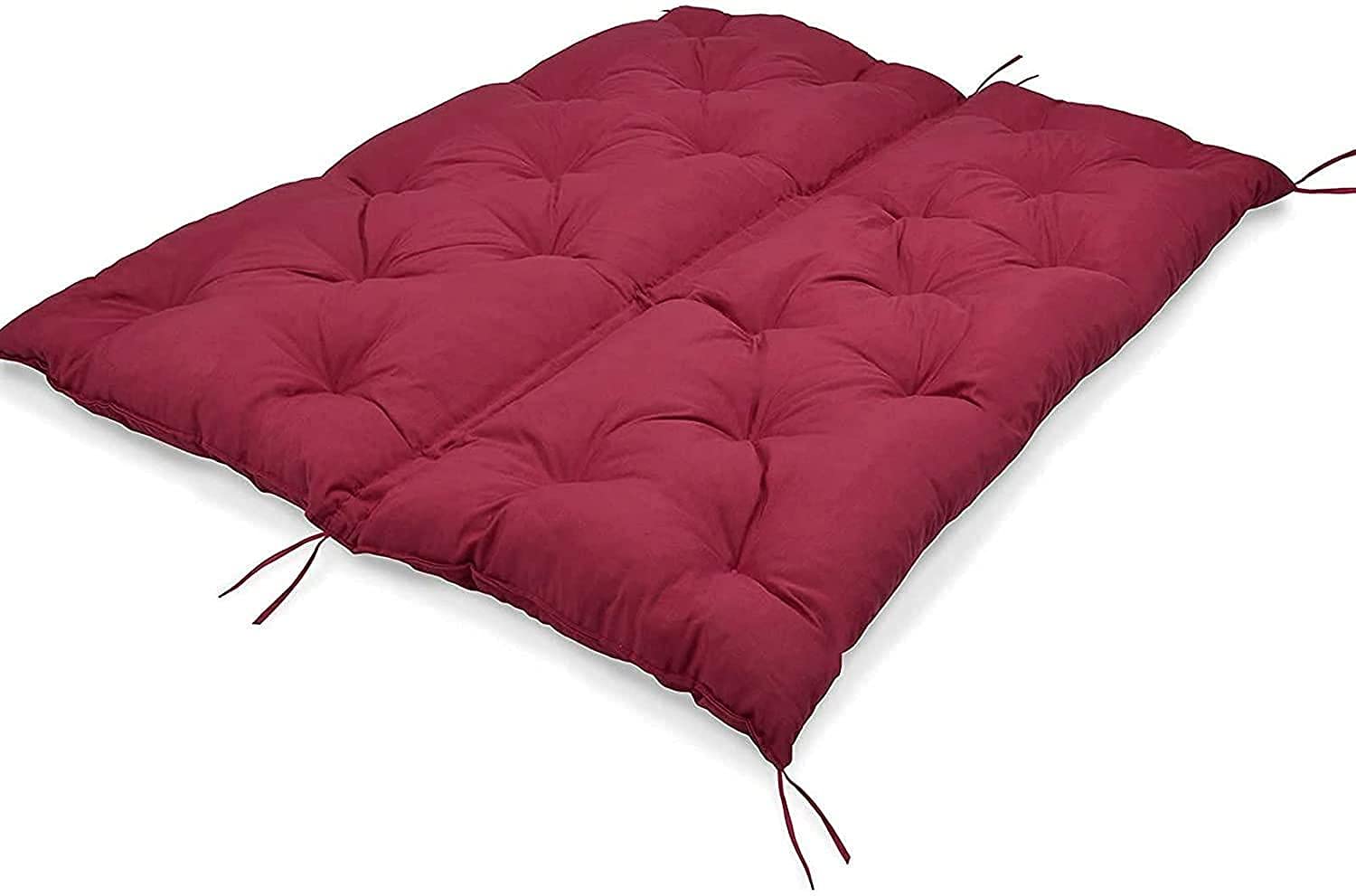Ultra Thick Garden Swing Hammock Seat Cushion - 2/3 Seater Bench Pad with Canopy for Outdoor Patio Furniture - Soft Comfortable Lounge Cushion for Backyard, Poolside & Porch Relaxation