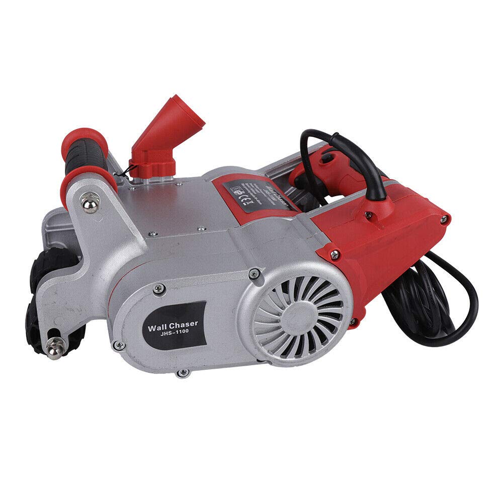 35MM Handheld Electric Groove Cutting Machine - Adjustable 30MM Depth Wall Chaser Concrete Saw (2000r/Min) - Perfect for Wall Slotting, Tile Cutting & Concrete Grooving Projects