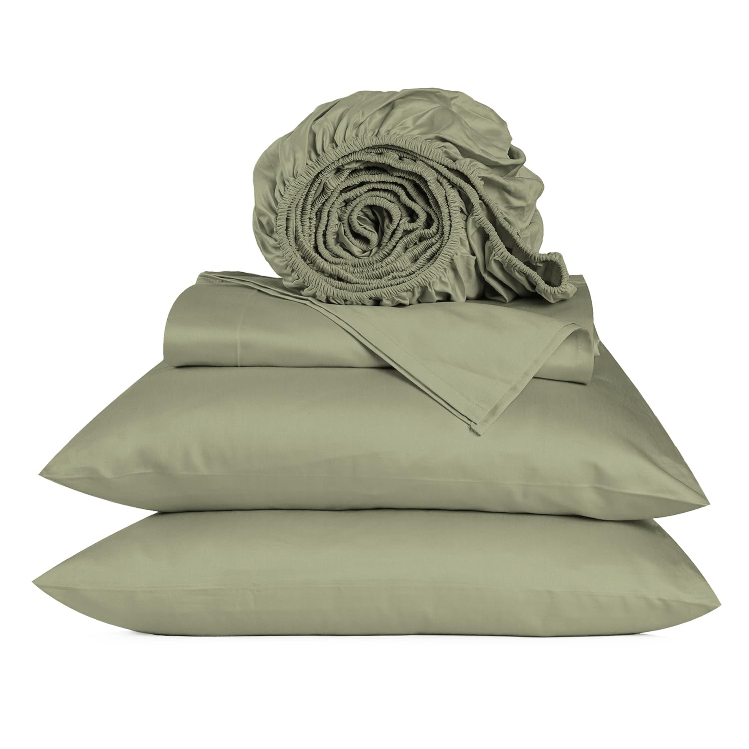 Premium 800 Thread Count Egyptian Cotton Sheets Set Full Size - 4 Piece Luxury Bedding with Sateen Finish for 16