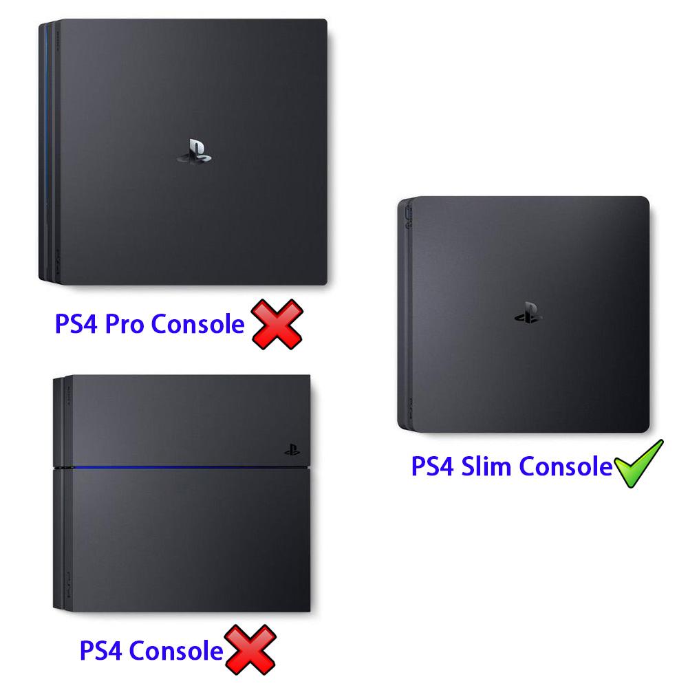 eXtremeRate Gray Dust Cover for PS4 Slim Console - Protective Case for Gaming Setup & Storage