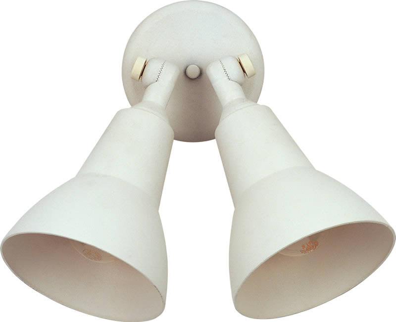Maxim 2-Light Outdoor Wall Sconce in White - Durable Weatherproof Exterior Lighting for Porch, Patio, and Garden
