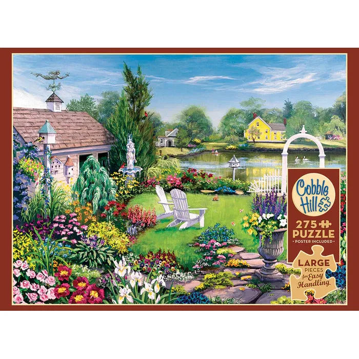 By the Pond Pz275 - Premium Outdoor Garden Decor for Relaxing by the Water | Perfect for Patio, Backyard, and Pondside Decorations