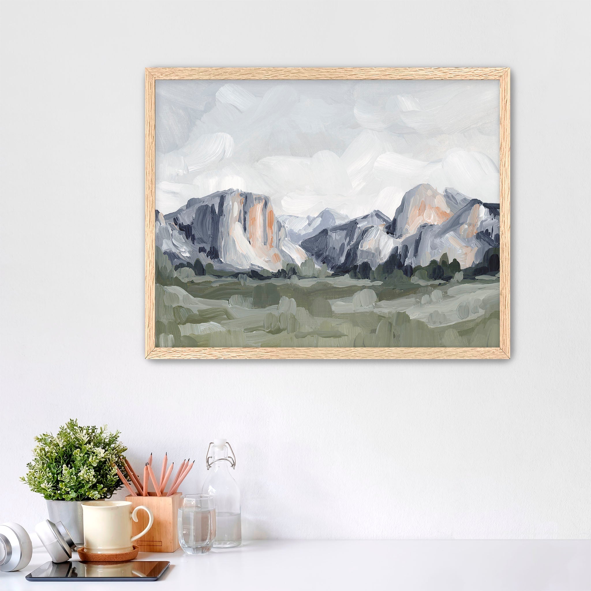 Yosemite in Blue Art Print - Stunning Landscape Wall Decor for Home, Office & Gifts | Perfect for Nature Lovers & Interior Design