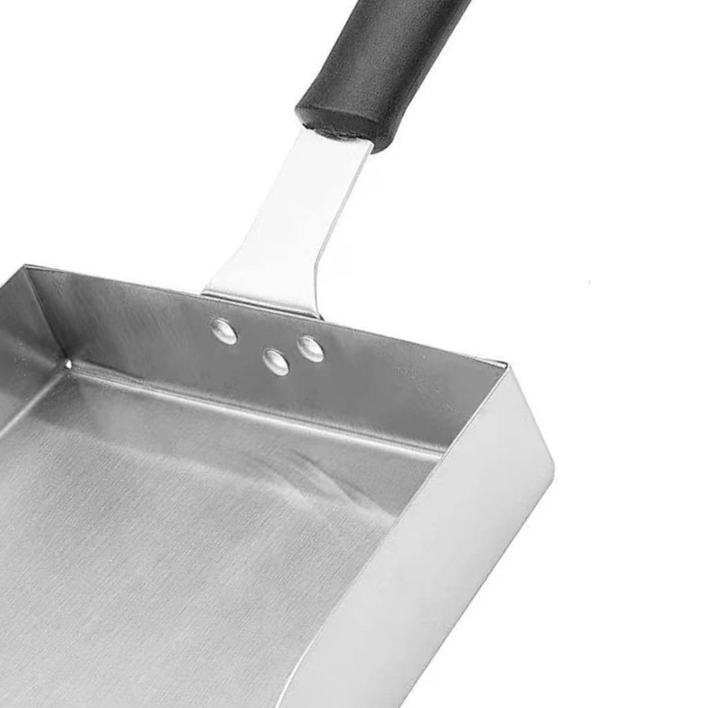 Premium Stainless Steel Griddle Scraper & Spatula Set - Heavy Duty Flat Top Grill Accessories for Burgers, Pancakes, Stir Fry - Commercial Grade Food Turner & Scoop for Professional Kitchens & Outdoor BBQ
