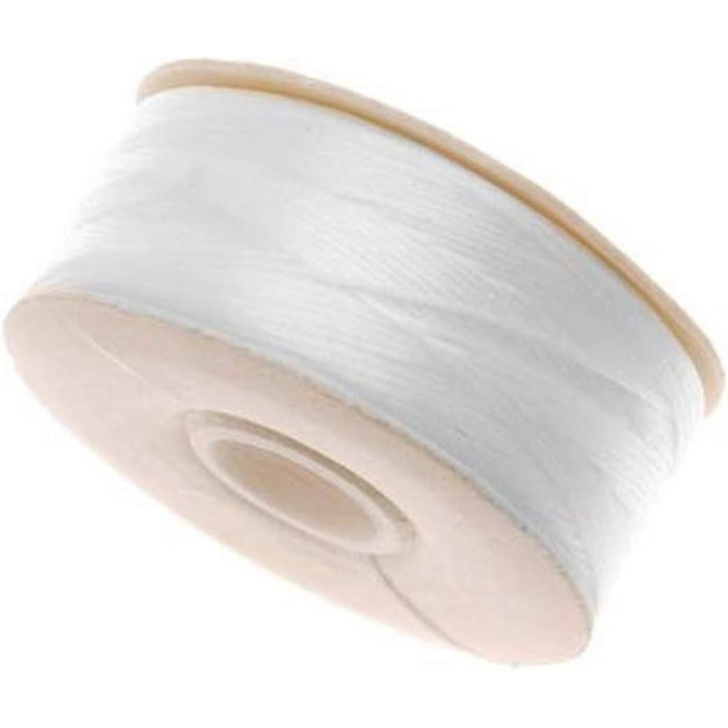 NYMO® Nylon Beading Thread - Strong White Jewelry Making String (64 Yards) for Bracelets, Necklaces & DIY Crafts