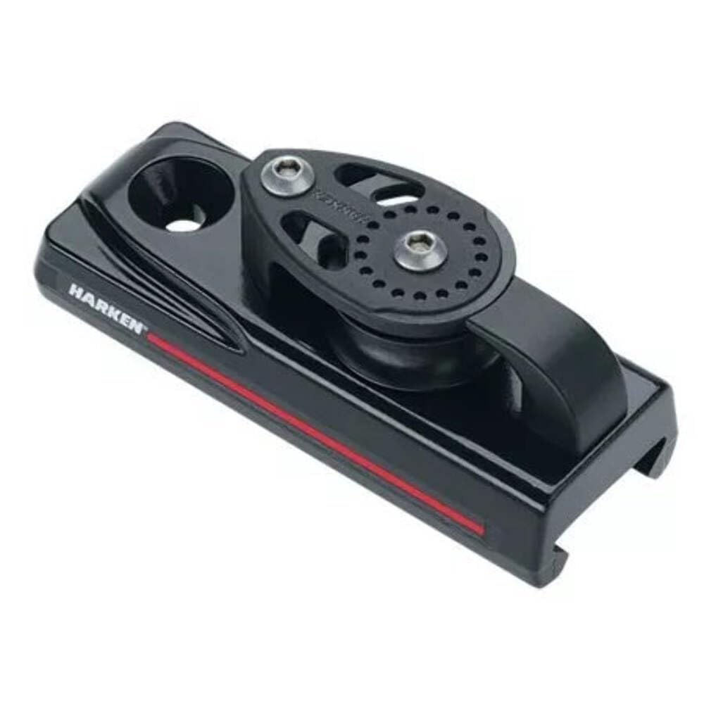 Harken 32mm Big Boat Single Sheave End Controls with Dead End (Pair) - Heavy Duty Marine Block for Sailboat Rigging and Deck Hardware