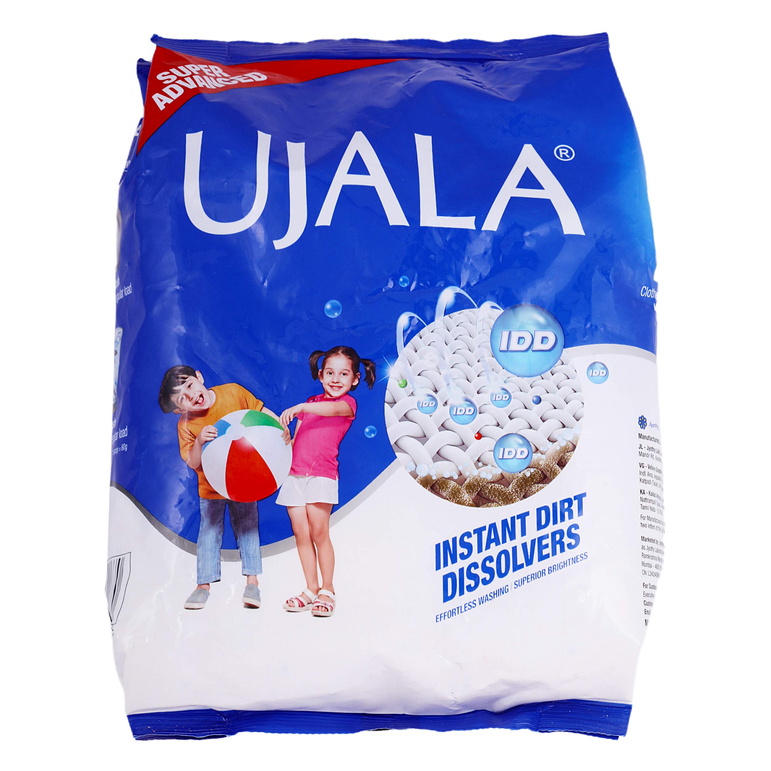 Ujala IDD Detergent Powder 1kg - Premium Laundry Detergent for Stain Removal & Brightening | Perfect for Washing Clothes, Bedding & Household Fabrics