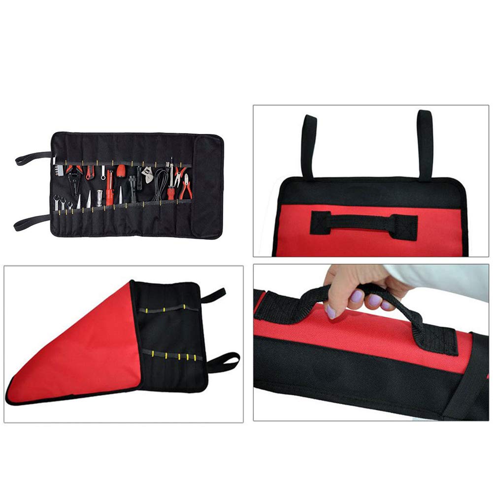 Best Tool Pouches & Organizers - Heavy Duty Socket Organizer, Multi-Pocket Screwdriver Holder, Wrench Roll-Up Pouch for Electricians & DIY Projects | Workshop, Garage & Job Site Essentials
