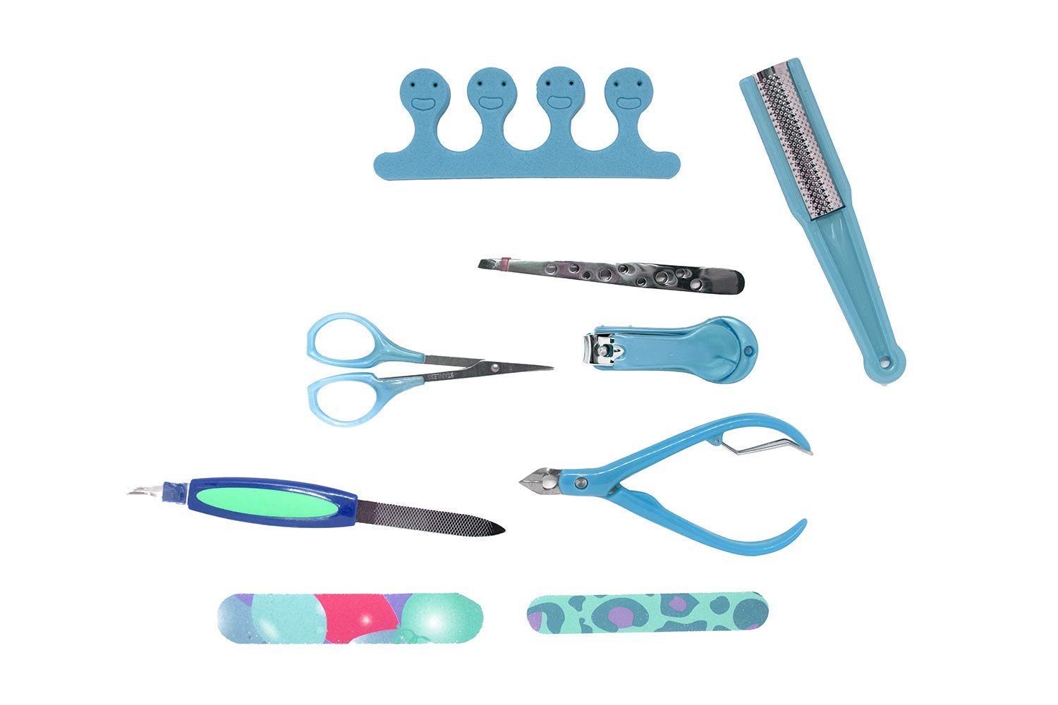 Inaaya Professional 9-Piece Pedicure Tools Kit for Dead Skin & Callus Removal – Foot Care Set for Smooth Heels & Soft Feet | Perfect for Home Spa, Salon & Travel