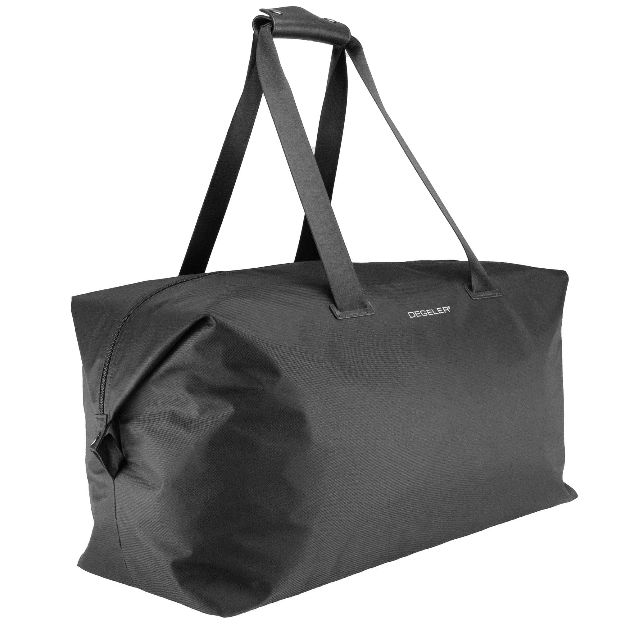Stylish & Lightweight Weekender Travel Bag for Women & Men - Large Carry-On Duffle Bag for Overnight Trips & Weekend Getaways - Perfect for Air Travel, Gym, Beach & Business Trips - Black