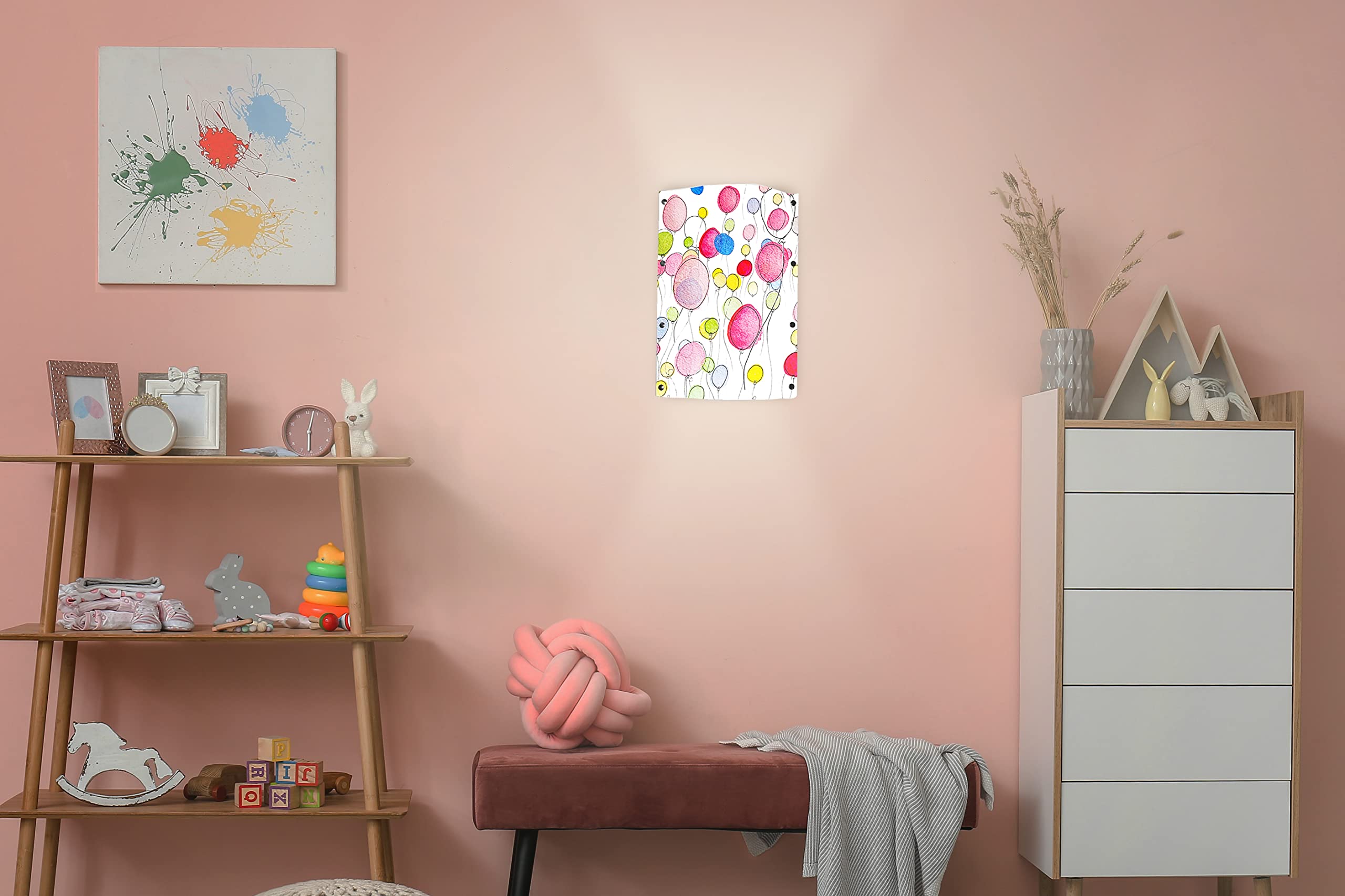 ARTISPI Kids Wall Lamp - Night Light for Children's Bedroom, Nursery & Playroom - 35x40cm LED House Shape Light with Fun Graphics - Perfect Gift for Boys & Girls - Creates a Cozy & Magical Ambience for Sleep & Playtime