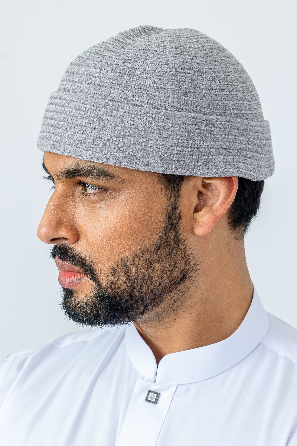 Heather Grey Velvet Hat for Women - Soft & Stylish Winter Beanie - Perfect for Cold Weather, Outdoor Activities & Fashion Accessories