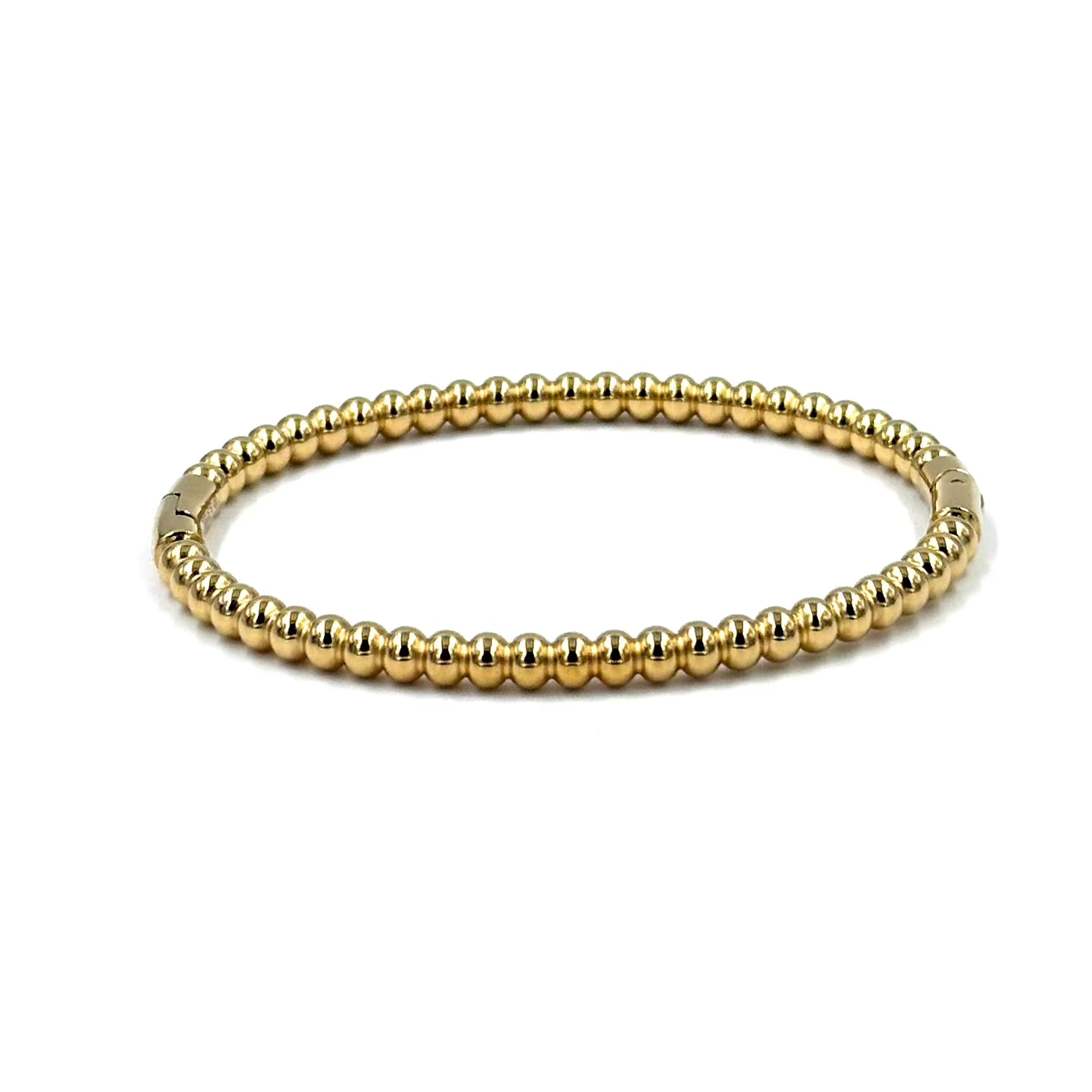 Ashley Gold Stainless Steel Ball Design Bangle Bracelet for Women - Elegant Fashion Jewelry Gift for Birthday, Anniversary & Special Occasions