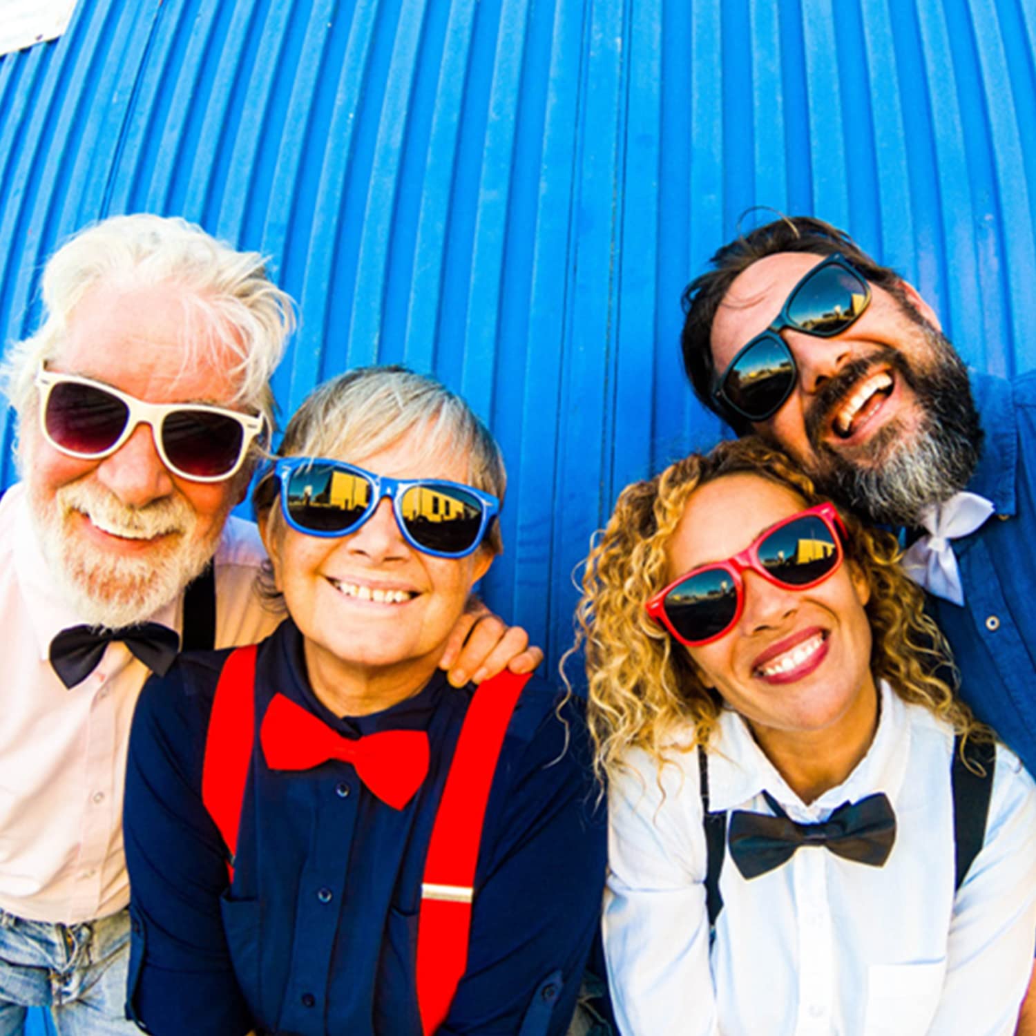 Pibupibu 10/20 Pack Wholesale Neon Square Retro Sunglasses for Adults - Perfect for Pool Parties, Music Festivals & Summer Events