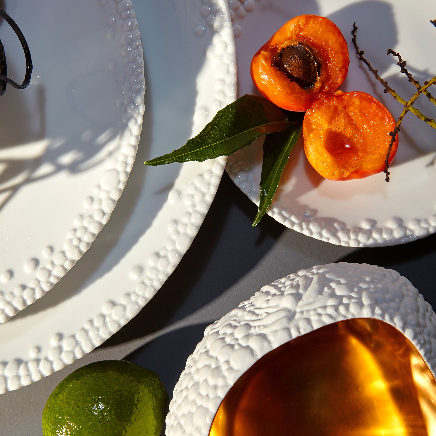 Premium Haas Mojave 3-Piece White Dinnerware Set - Elegant Porcelain Plates & Bowls for Everyday Dining, Entertaining & Gifting