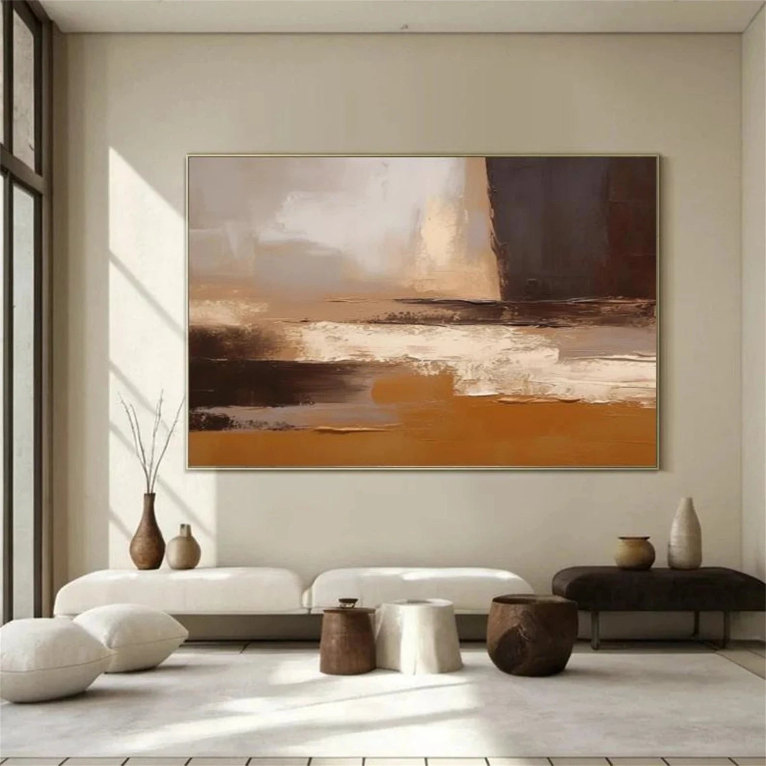 Abstract Painting #AB 268 - Modern Wall Art for Living Room, Bedroom & Office Decor | Large Canvas Artwork for Home & Commercial Spaces