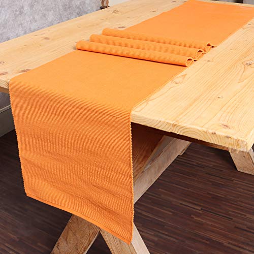 Solid Ribbed Burnt Orange