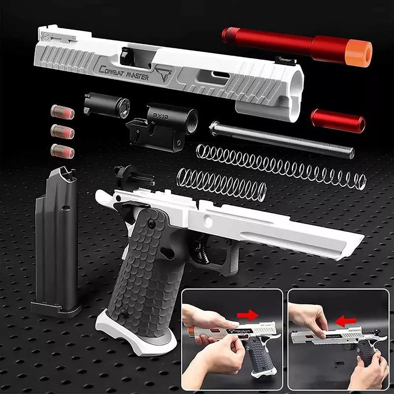 UDL 2011 Combat Master Foam Dart Blaster Toy Gun - High Performance Foam Blaster for Outdoor Games, Nerf Battles & Backyard Fun - Perfect for Kids, Teens & Adults