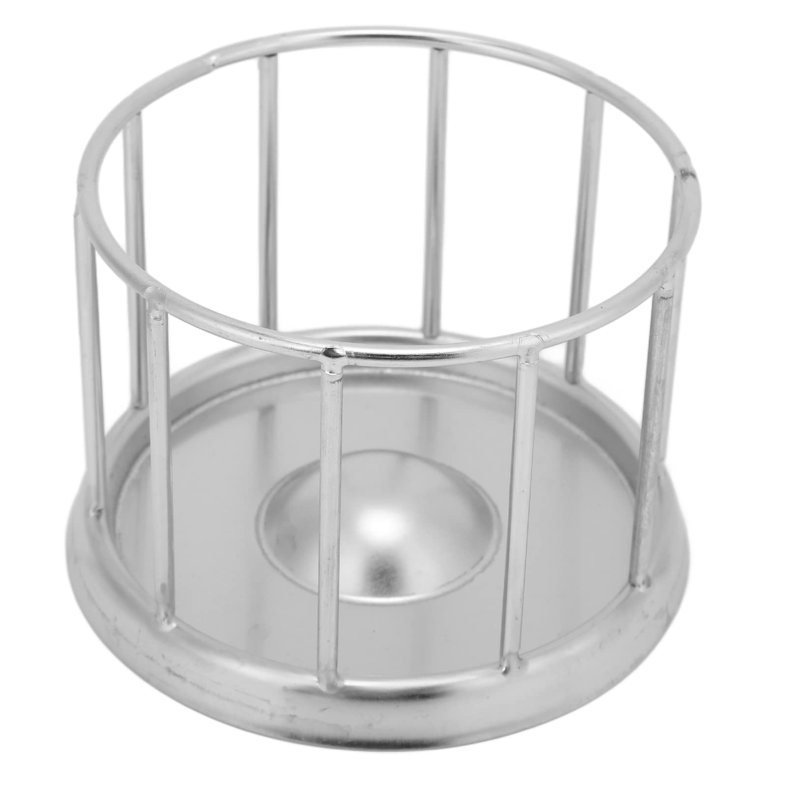 Stainless Steel Reptile Food Dish - Round Railing Design Water Tray for Tortoise, Lizard & Turtle - Durable Pet Feeding Bowl for Vivarium, Home or Pet Store Use - Perfect for Easy Cleaning & Hygienic Reptile Feeding