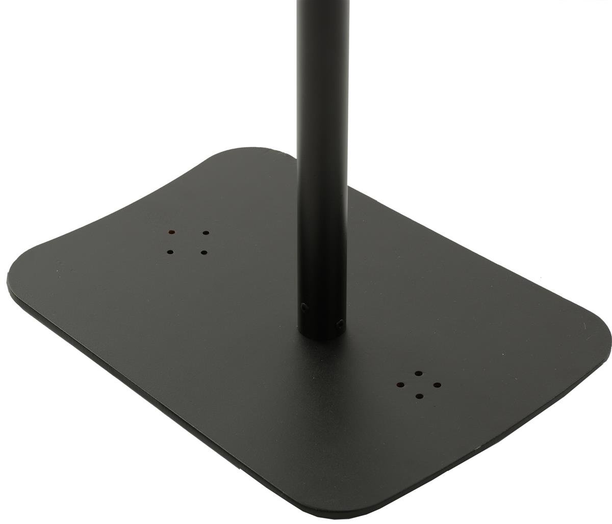 Adjustable Curved iPad Floor Stand - 360° Rotating & Tilting Bracket with Exposed Home Button - Sturdy Aluminum & Steel Construction (Black) - Perfect for Home Office, Classroom, or Retail Display