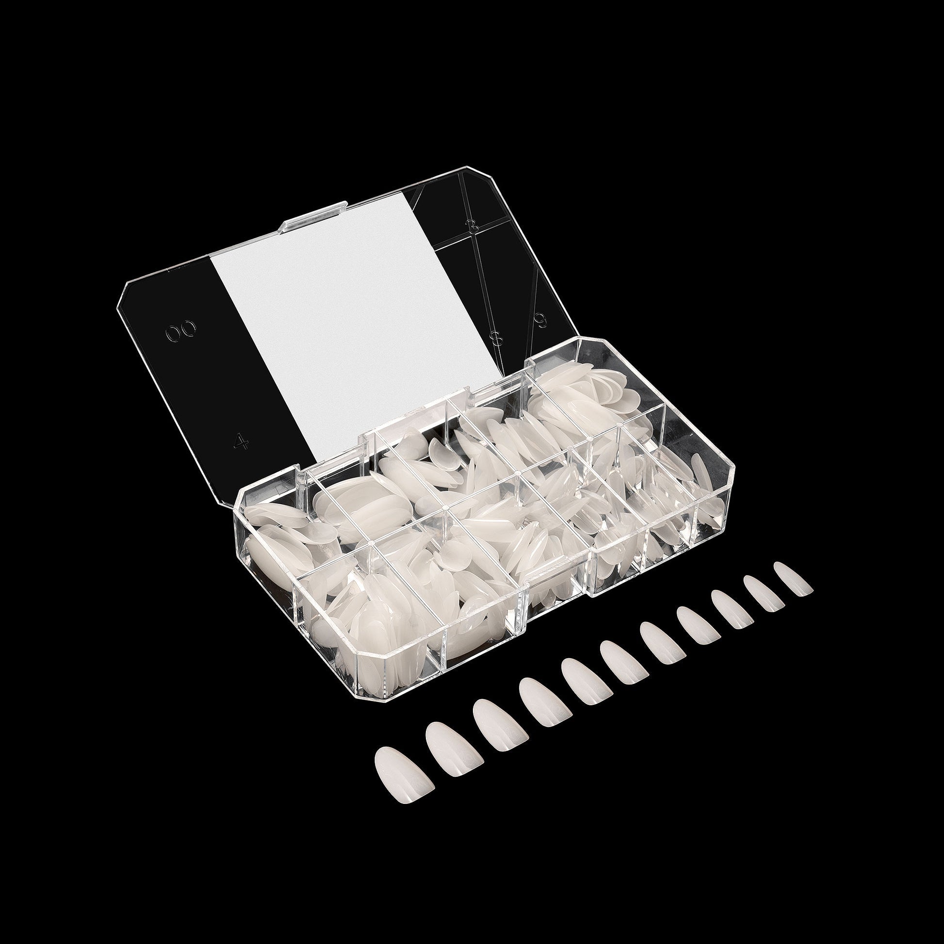 Apres Gel X Neutral Whitney Natural Nail Tips 150pc - Medium Round Shape for DIY Manicures & Salon Nail Extensions