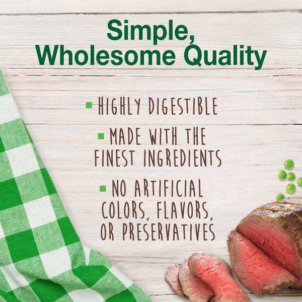 Nylabone Healthy Edibles Roast Beef Flavor Dog Chews - Long-Lasting Dental Chew Treats for Medium Dogs, Promotes Oral Health - Perfect for Teething Puppies & Adult Dogs at Home or Travel