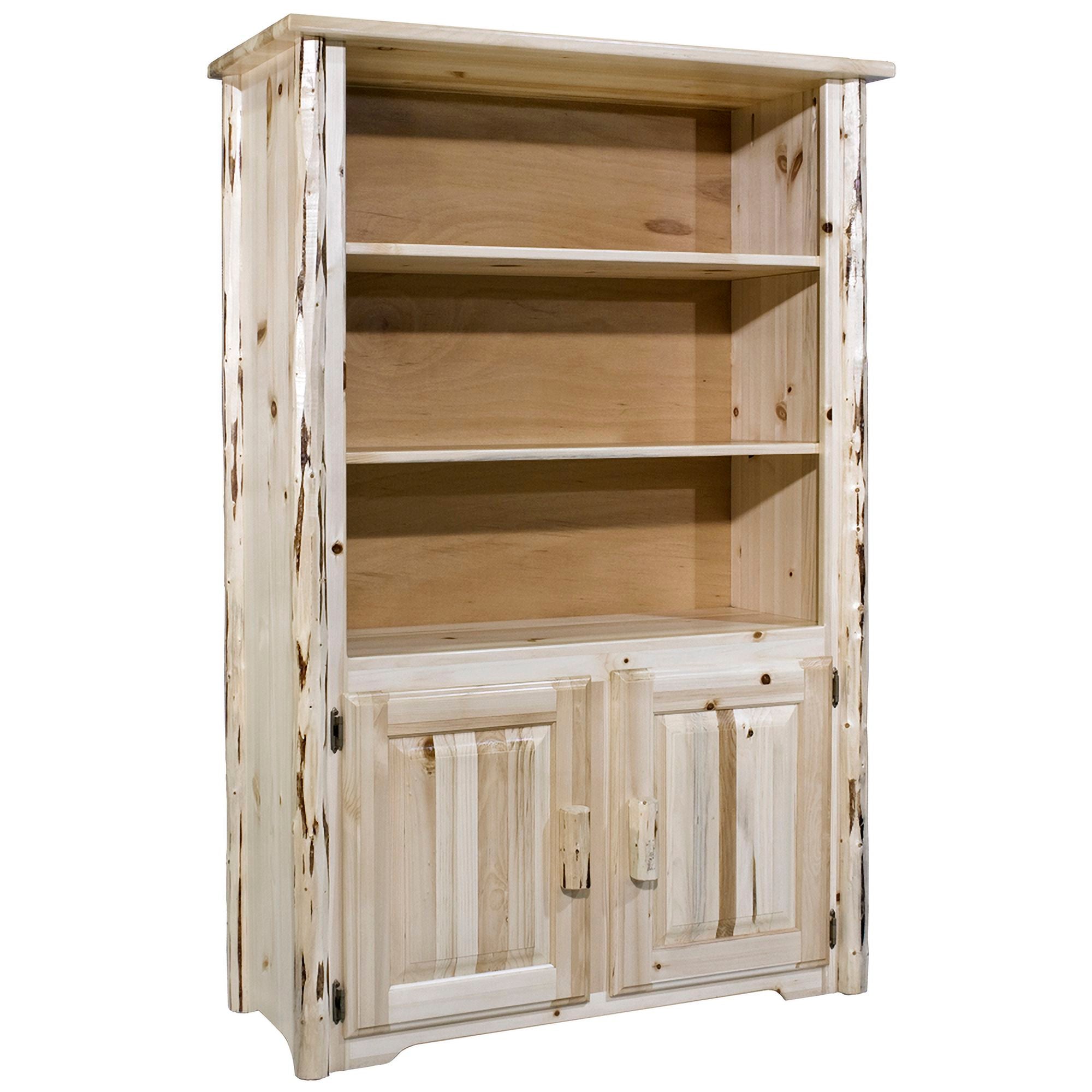 Montana Wooden Bookcase with Storage Shelves - Stylish and Functional Home Office & Living Room Organizer