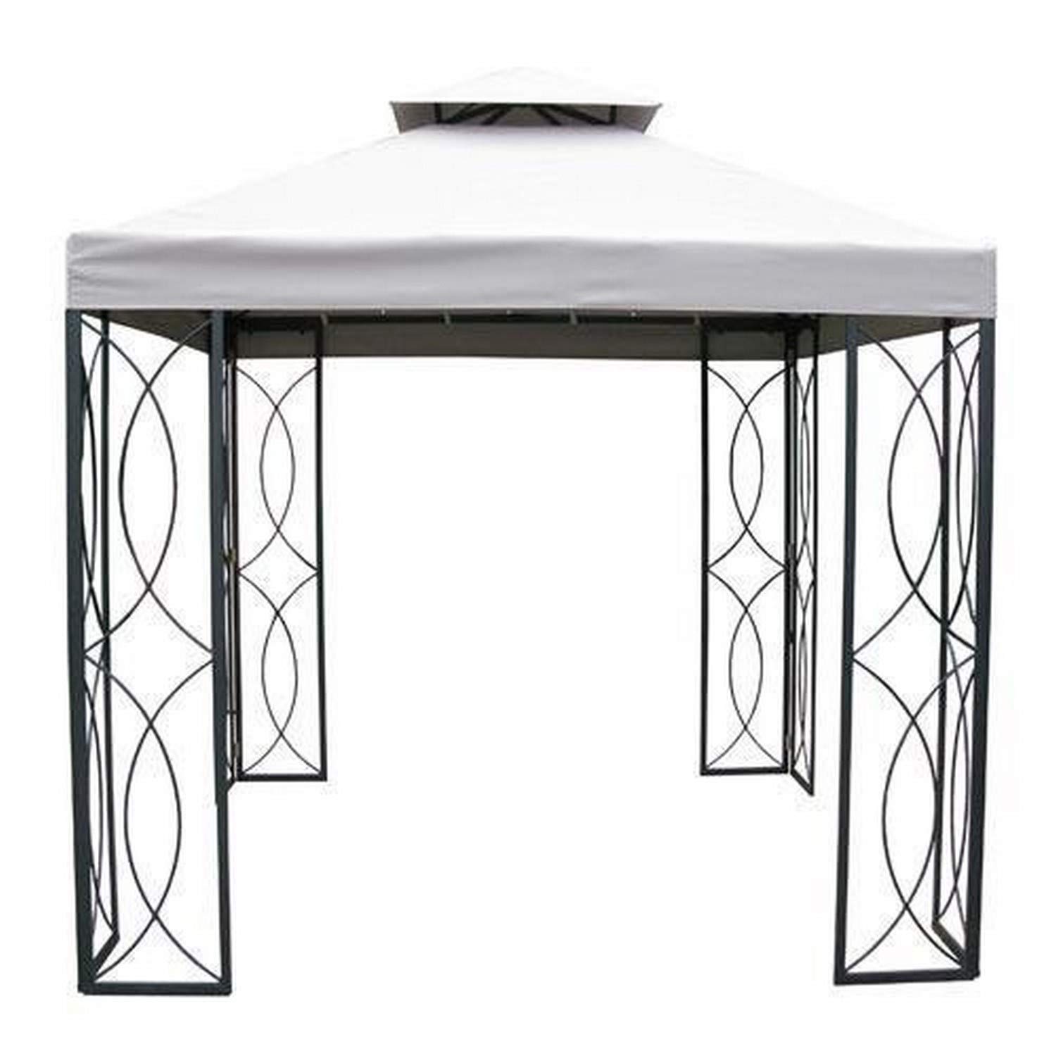 Garden Winds Replacement Canopy for The Garden Treasures 8x8 S-582D Gazebo - Riplock 350 - Beige Waterproof Sunshade Cover | Perfect for Outdoor Patio, Backyard, and Garden Protection
