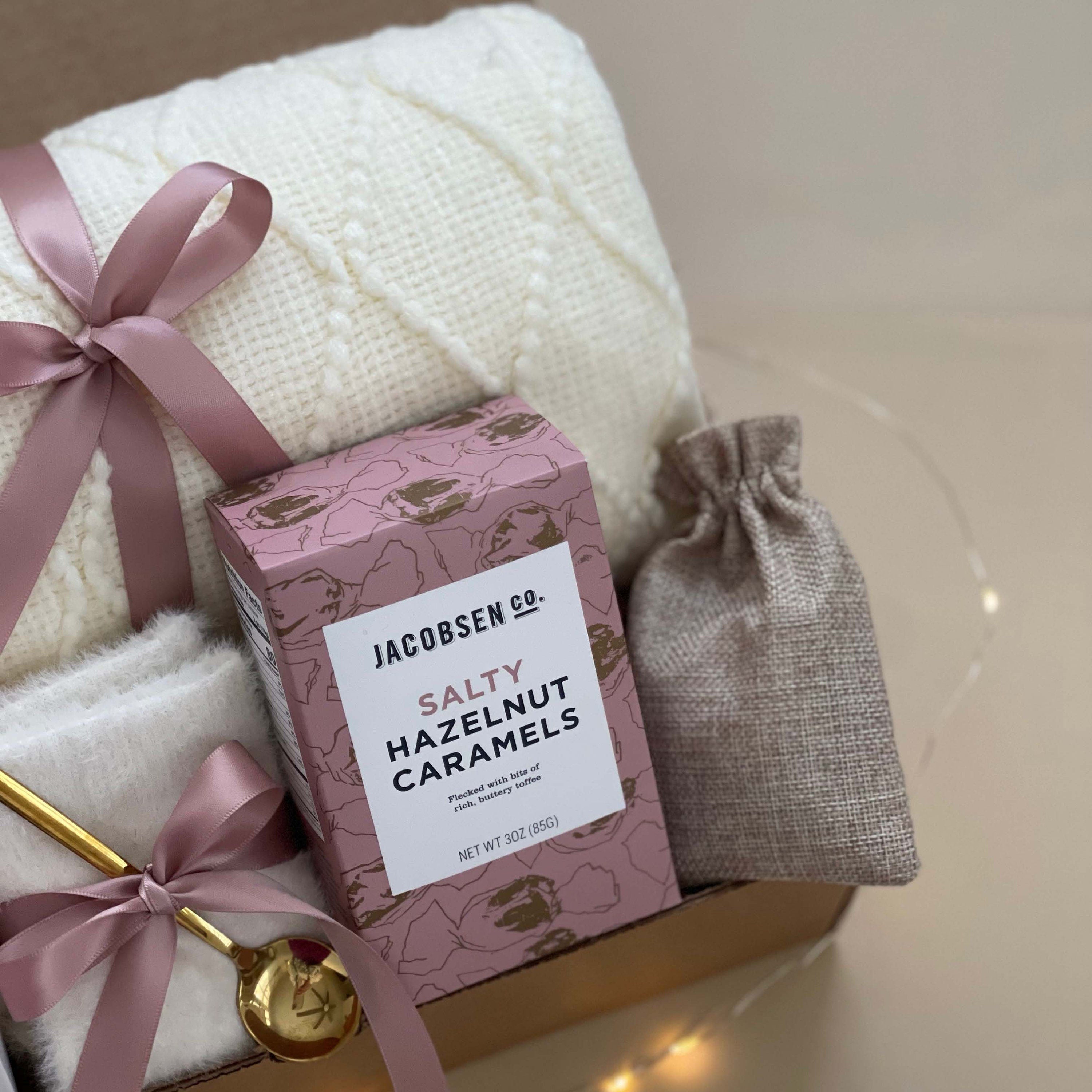 Get Well Soon Gift Set with Cozy Blanket & Soft Socks | Thoughtful Care Package for Women | Handmade Comfort Gift Basket | Chemotherapy Recovery Care Package - Perfect for Hospital Stay, Post-Surgery Comfort & Home Recovery
