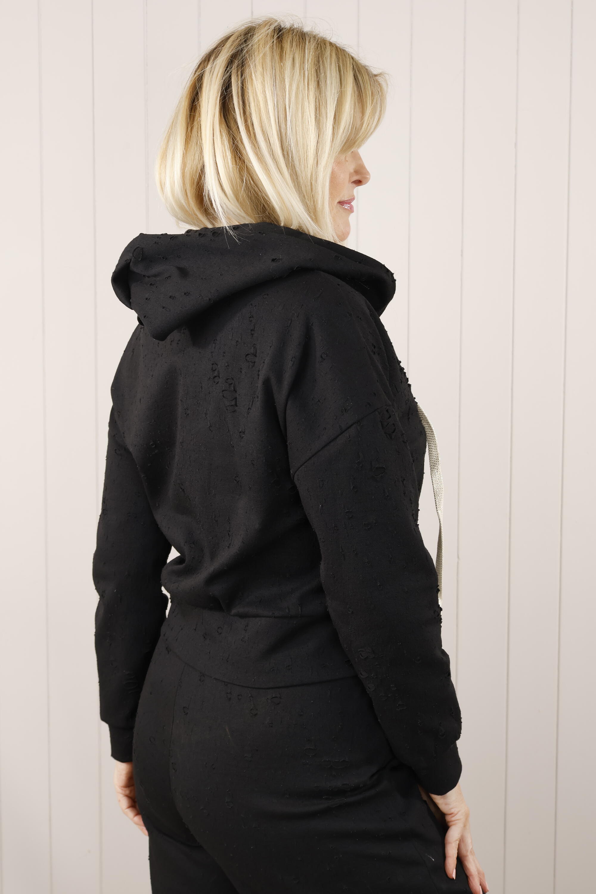 Eilish Black Faux Leather Jacket for Women - Stylish Vegan Leather Biker Jacket for Casual Outfits & Night Out