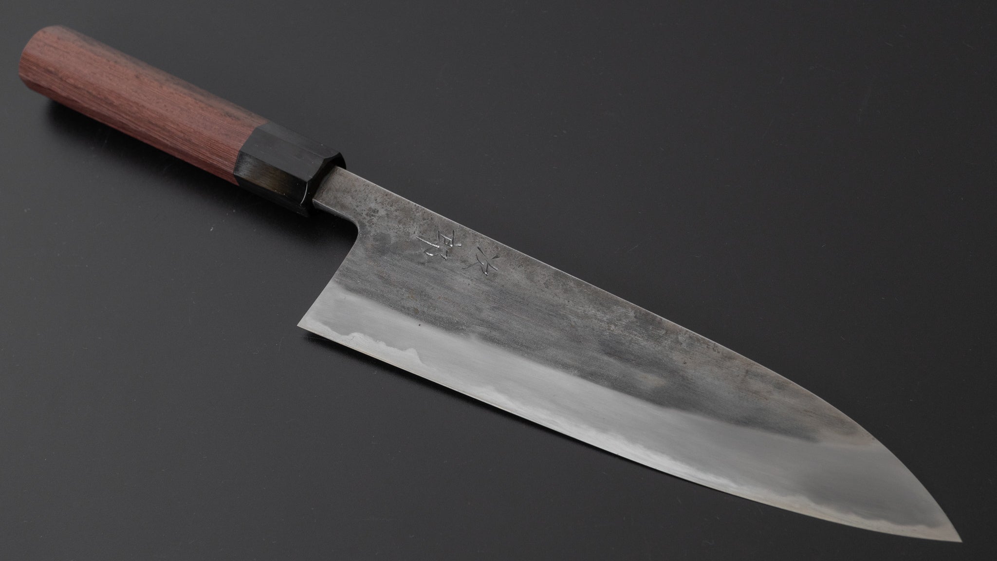 Jiro Tsuchime Wa Gyuto 210mm Japanese Chef Knife with Taihei Tagayasan Handle - Premium Kitchen Knife for Professional Chefs & Home Cooking, Perfect for Slicing, Dicing & Meat Cutting