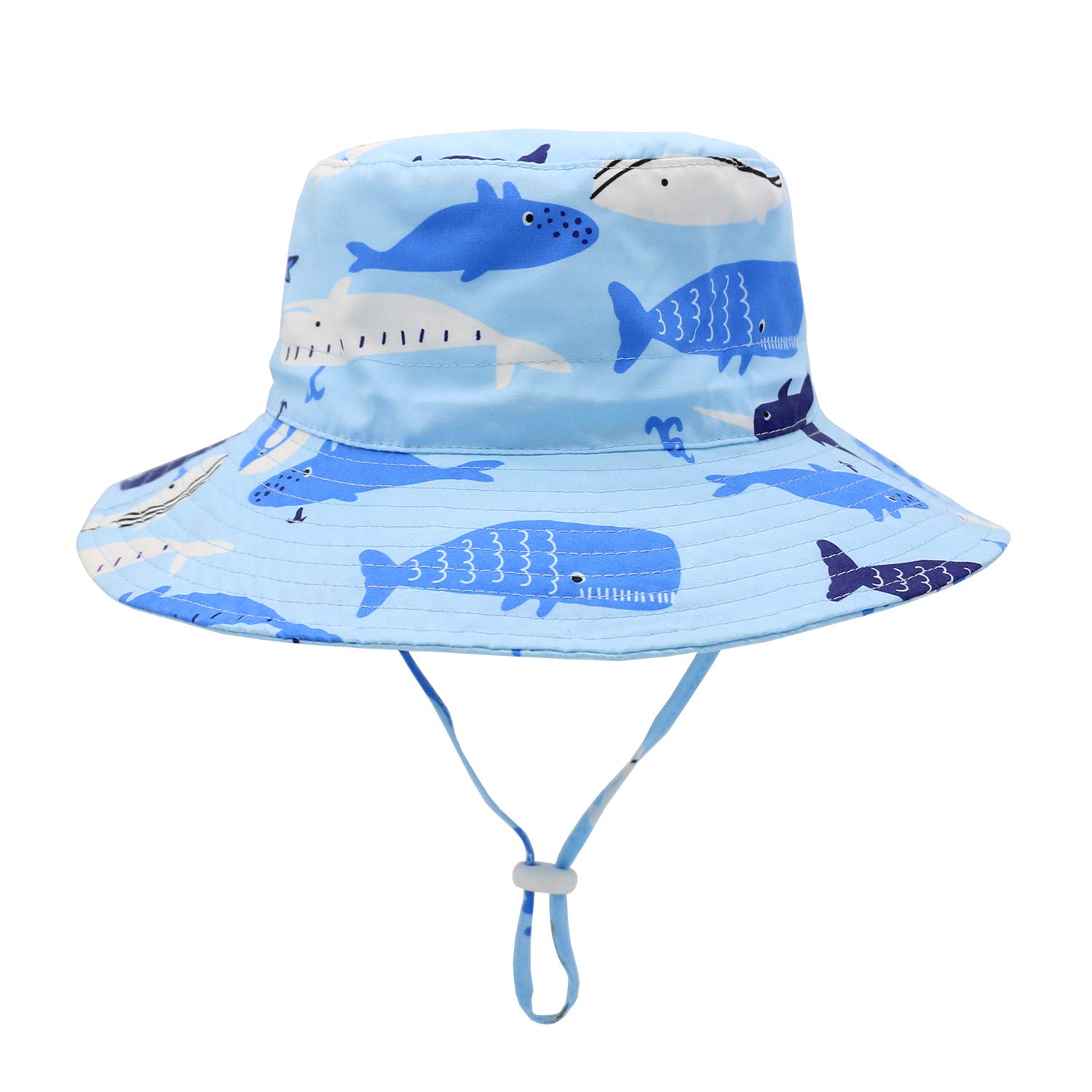 UPF 50+ Baby Sun Hat for Boys & Girls - Toddler Summer Bucket Hat with Wide Brim for Beach, Pool & Outdoor Play - Sarfel Infant Sun Protection Hat
