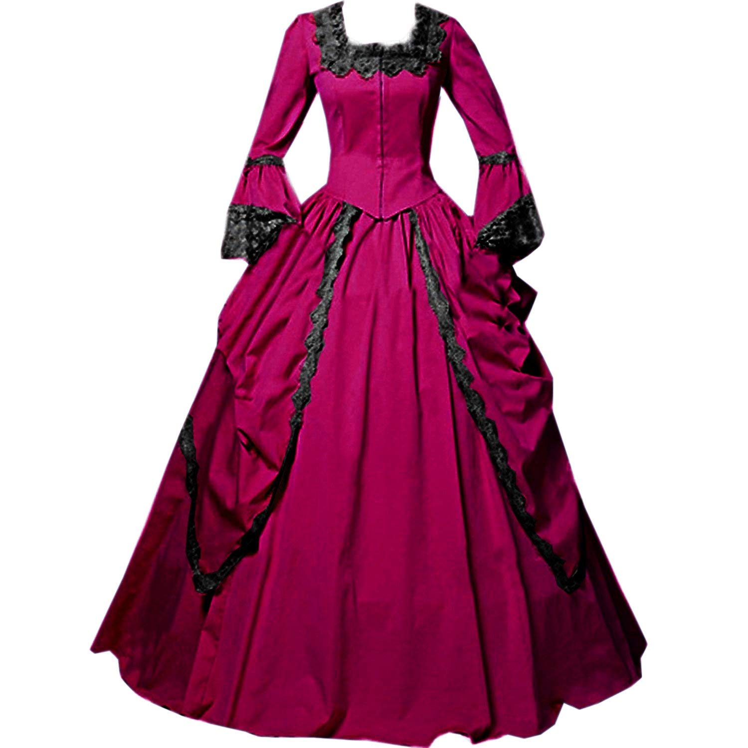 Victorian Rococo Ball Gown for Women - Elegant Maiden Costume Dress for Masquerade Parties, Renaissance Fairs & Historical Reenactments