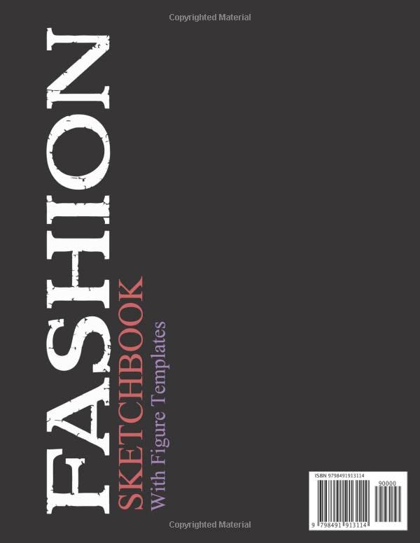 Fashion Sketchbook for Designers & Beginners - 120 Pages Large 8.5