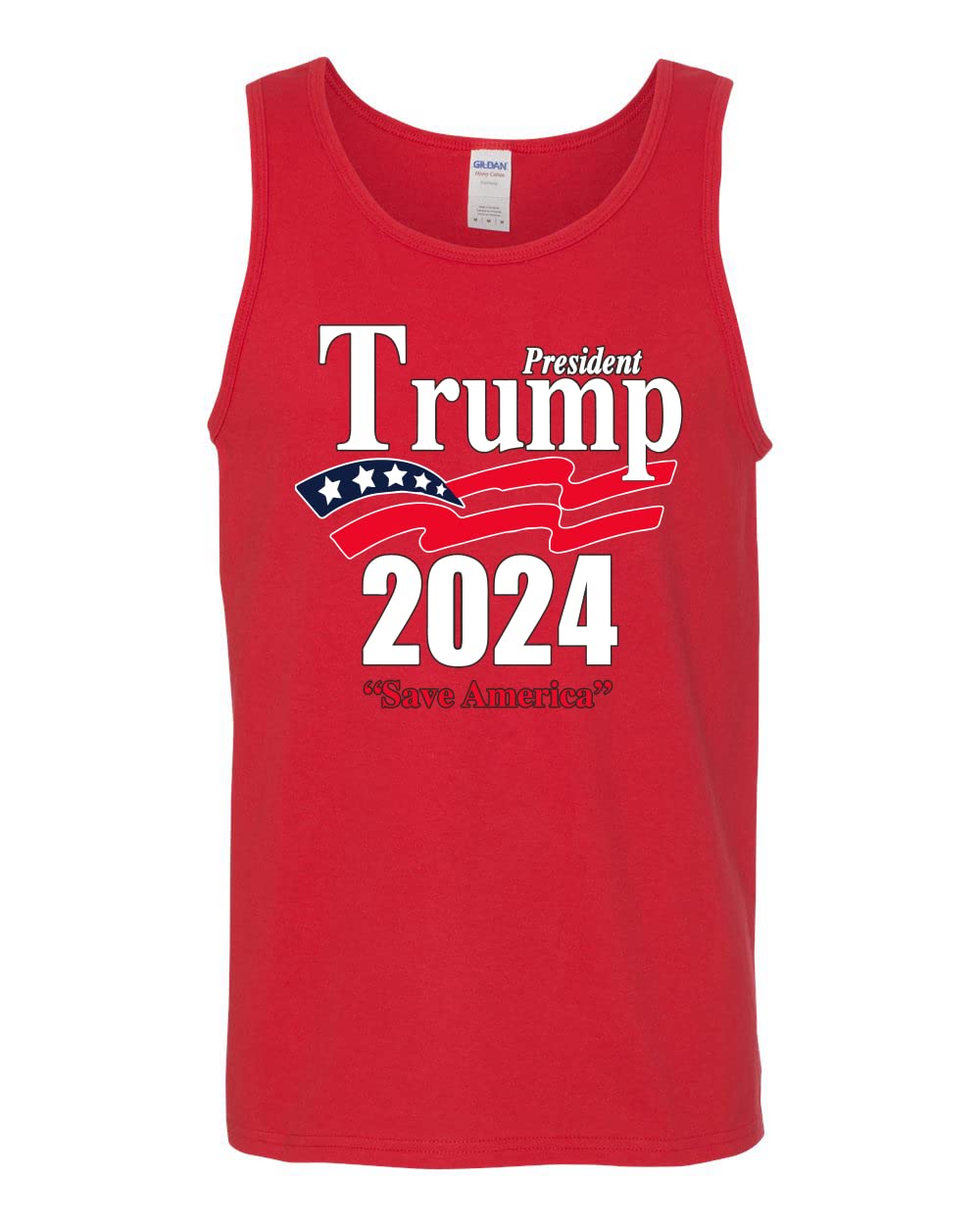 Wild Bobby Keep America Great Patriotic Trump 2020 Political Graphic Tank Top for Men - Perfect for Campaign Rallies, 4th of July Celebrations & Conservative Events
