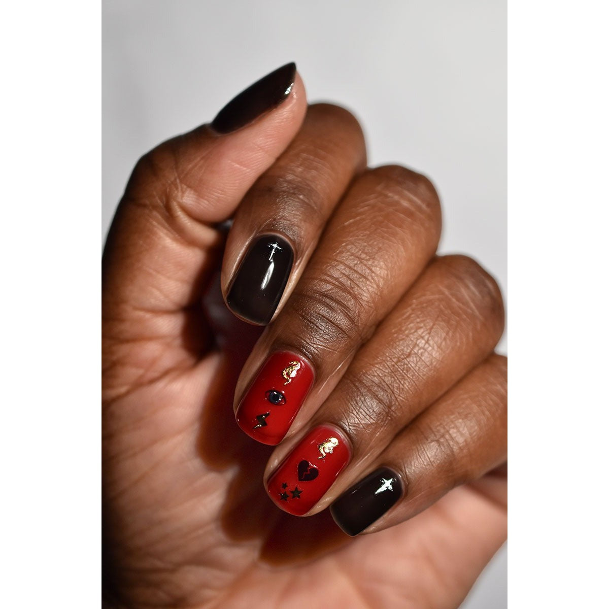 Cirque Colors Ready to Wear Nail Art Stickers - Tough Love Design | Easy DIY Nail Decals for Home, Parties & Special Occasions