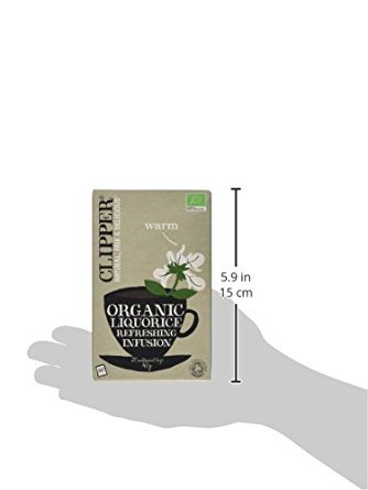 Organic Licorice Infusion Tea - 20 Tea Bags (Pack of 6) | Herbal Digestive Aid & Relaxing Nighttime Beverage | Perfect for After-Dinner Soothing & Stress Relief