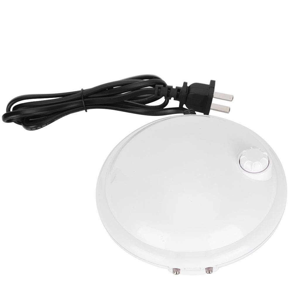 TOPCIN Aquarium Air Pump - Ultra Silent Fish Tank Oxygen Pump with Dual Outlet, Air Valve, Air Stones & Suction Cups - Perfect for Home Aquariums, Fish Tanks & Aquatic Pets