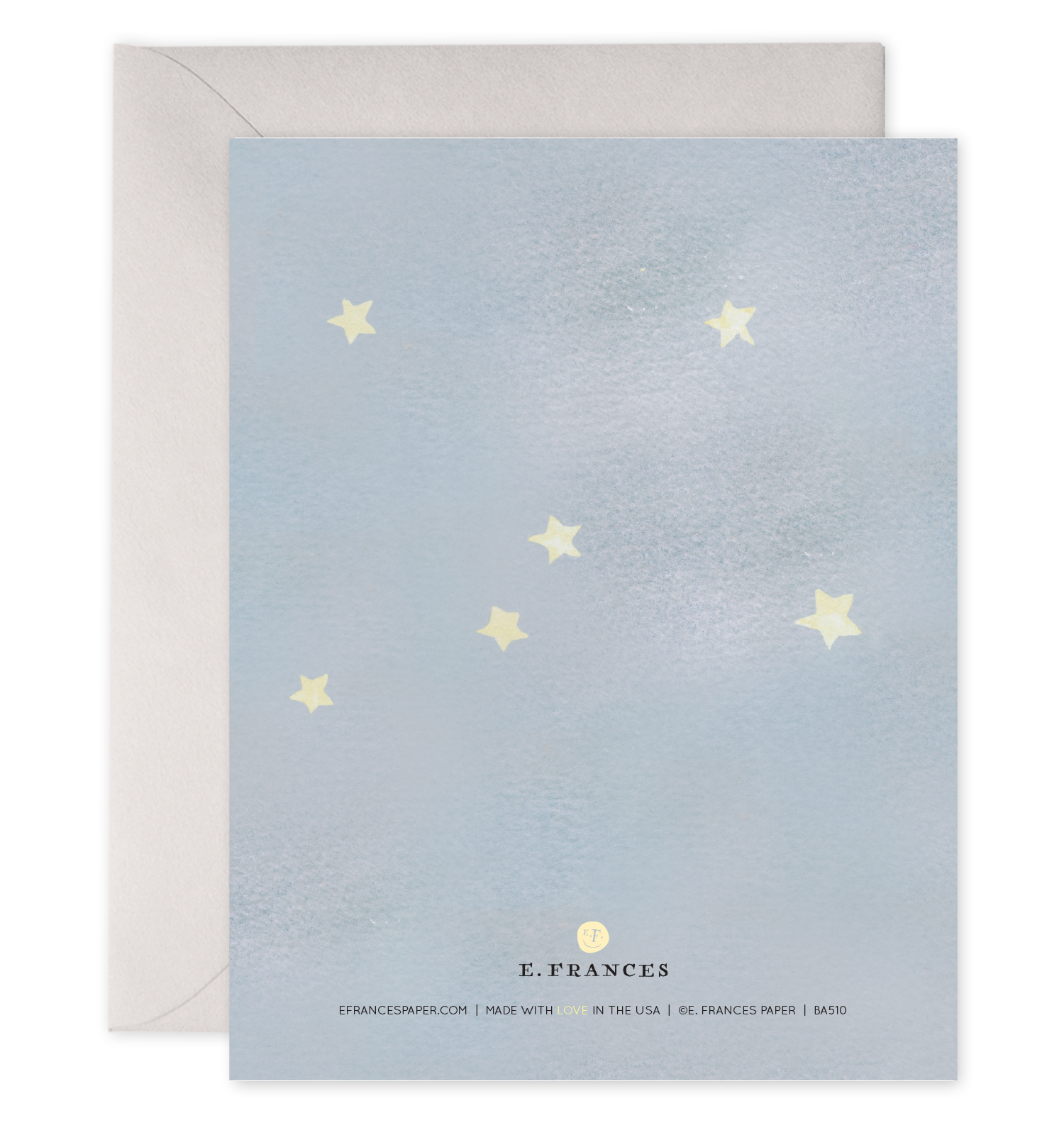 Baby Moon Greeting Card - Elegant Newborn Announcement Card for Baby Shower, Gender Reveal & Welcome Party - Perfect for New Parents & Celebrations