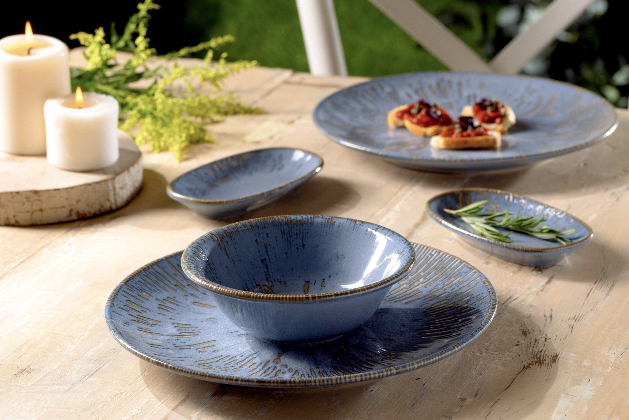 Sky Snell Oval Service Plate 24cm - Elegant Porcelain Dinnerware for Restaurants, Catering & Fine Dining - Perfect for Serving Appetizers, Main Courses & Desserts