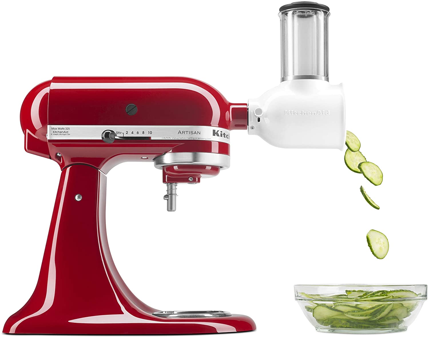 KitchenAid Fresh Prep Slicer and Shredder Attachment for Stand Mixers - Perfect for Vegetables, Cheese & More - Ideal for Meal Prep, Salads & Cooking at Home
