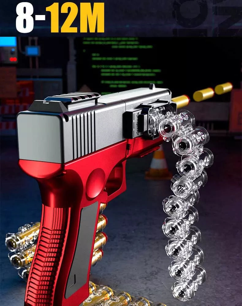 Electric Full Auto Belt Fed Foam Blaster - Automatic Foam Dart Toy Gun for Outdoor Battles & Nerf War Games | Perfect for Backyard Play, Team Competitions & Birthday Parties