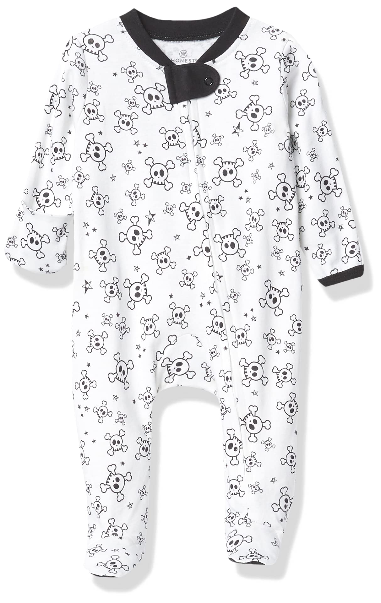 HonestBaby Organic Cotton Footed Sleep & Play Pajamas for Babies - Soft & Comfortable Baby Sleepwear for Newborns & Infants - Perfect for Nighttime, Naptime & Playtime