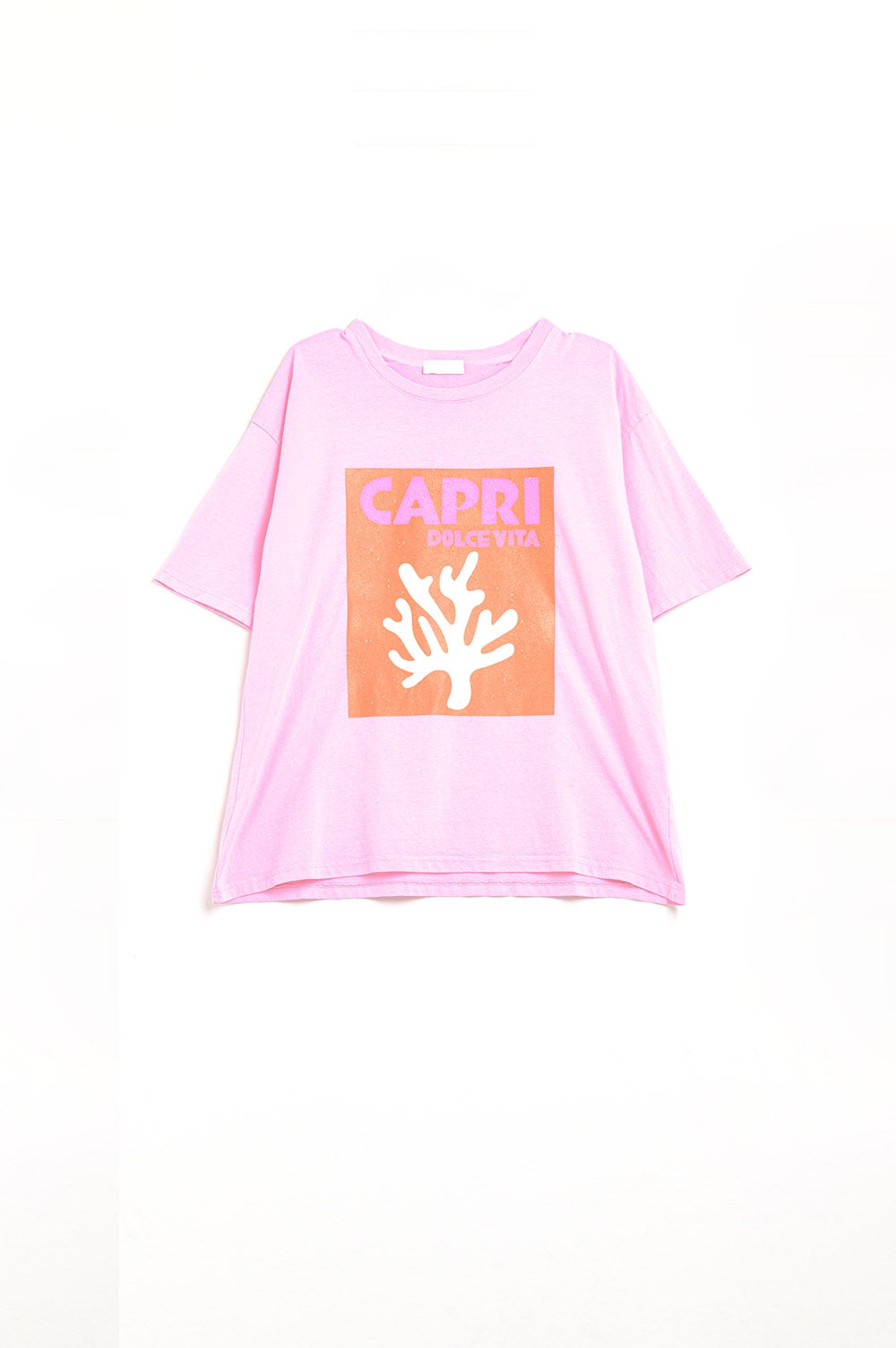Dolce Vita Baby Rose Capri T-Shirt - Made in Italy - Soft Cotton Comfort for Girls, Perfect for Casual Wear & Family Outings