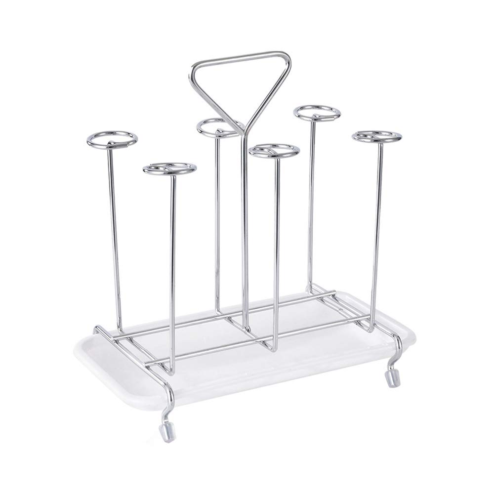 Cabilock Iron Glass Cup Holder - Hanging Coffee Mug Drying Rack, Kitchen Organizer for Draining & Storage | Perfect for Small Spaces, Dishwasher Safe, Rustproof Design