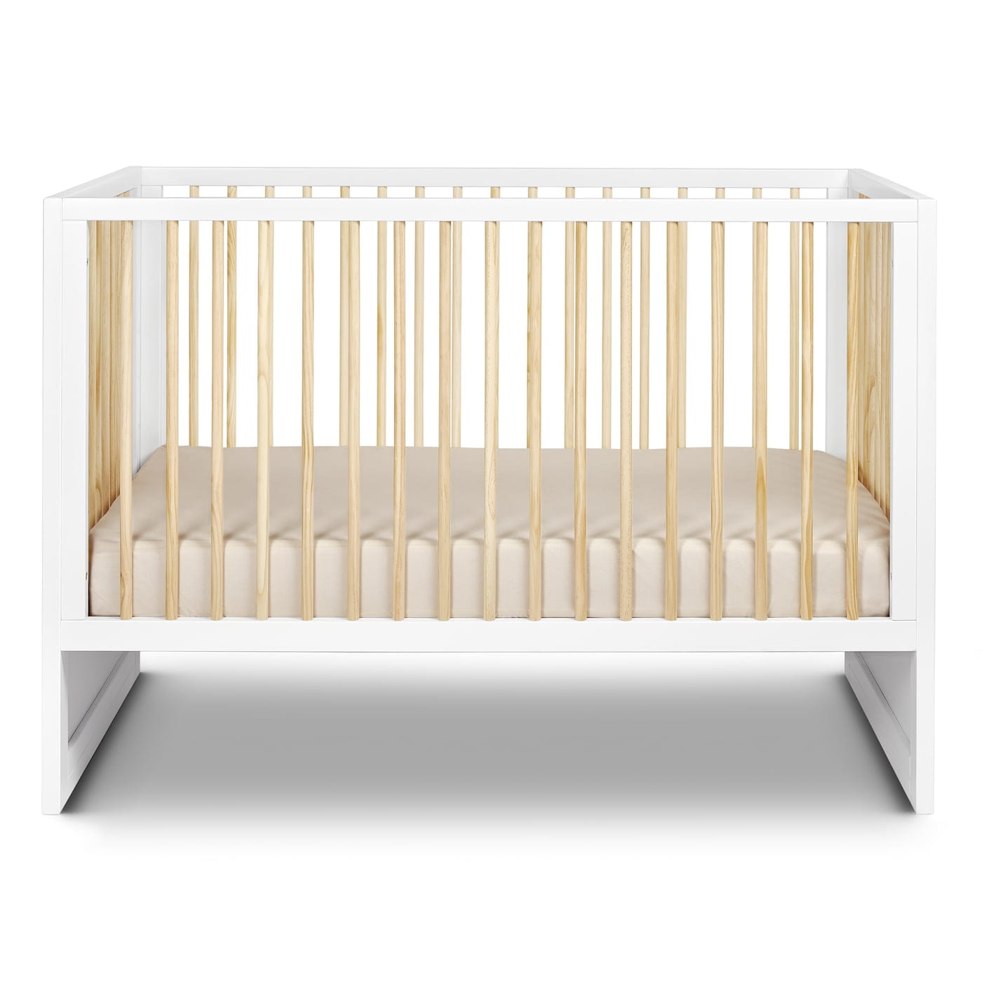 Hush Crib with Trundle - Gold Handle Baby Bed for Nursery, Toddler & Guest Room - Perfect for Small Spaces & Sleepovers