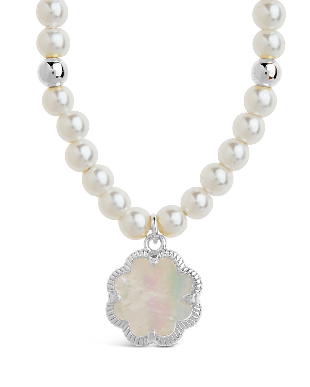 Elegant Selfina Mother of Pearl & Pearl Beaded Choker Necklace for Women - Perfect for Weddings, Parties & Special Occasions