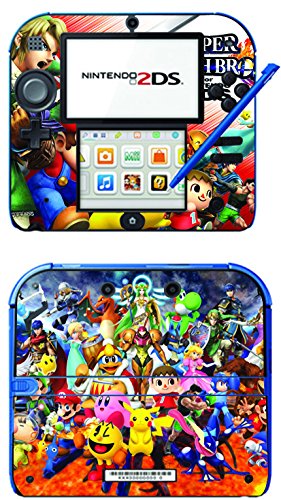 Super Smash Bros 4 SSB4 Game Skin Decal for Nintendo 2DS Console - Protective Cover with Custom Design for Gaming Enthusiasts - Perfect for Travel, Gaming Parties, and Collectors