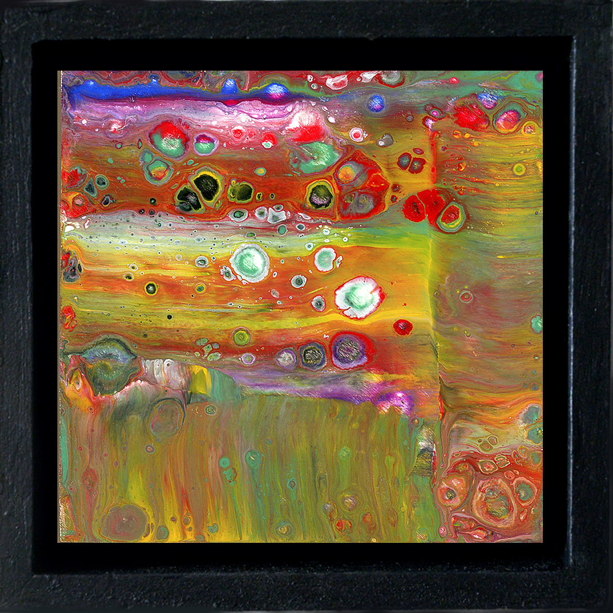 Anthony Ciambella: Framed 4x4 Acrylic on Panel Painting - Perfect for Home Decor, Office Art & Gift Giving