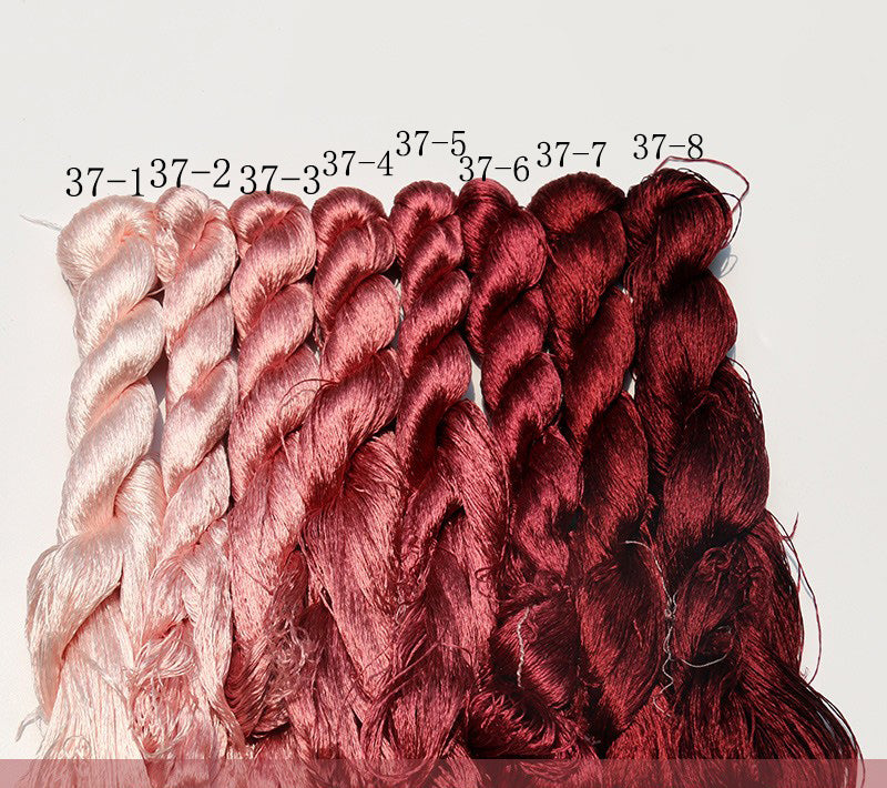 400m Suzhou Embroidery Mulberry Silk Thread (037) - Premium Handmade Chinese Embroidery Floss for Needlework, Cross Stitch & DIY Craft Projects